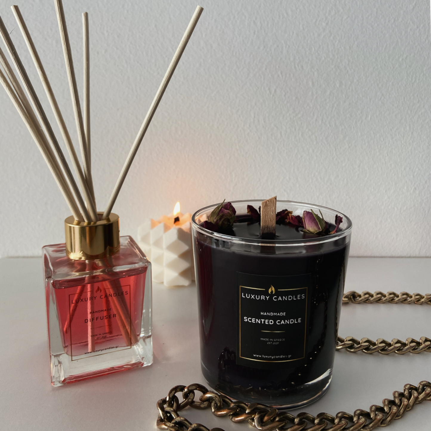 BLACK ORCHID CANDLE (incl. diffuser)