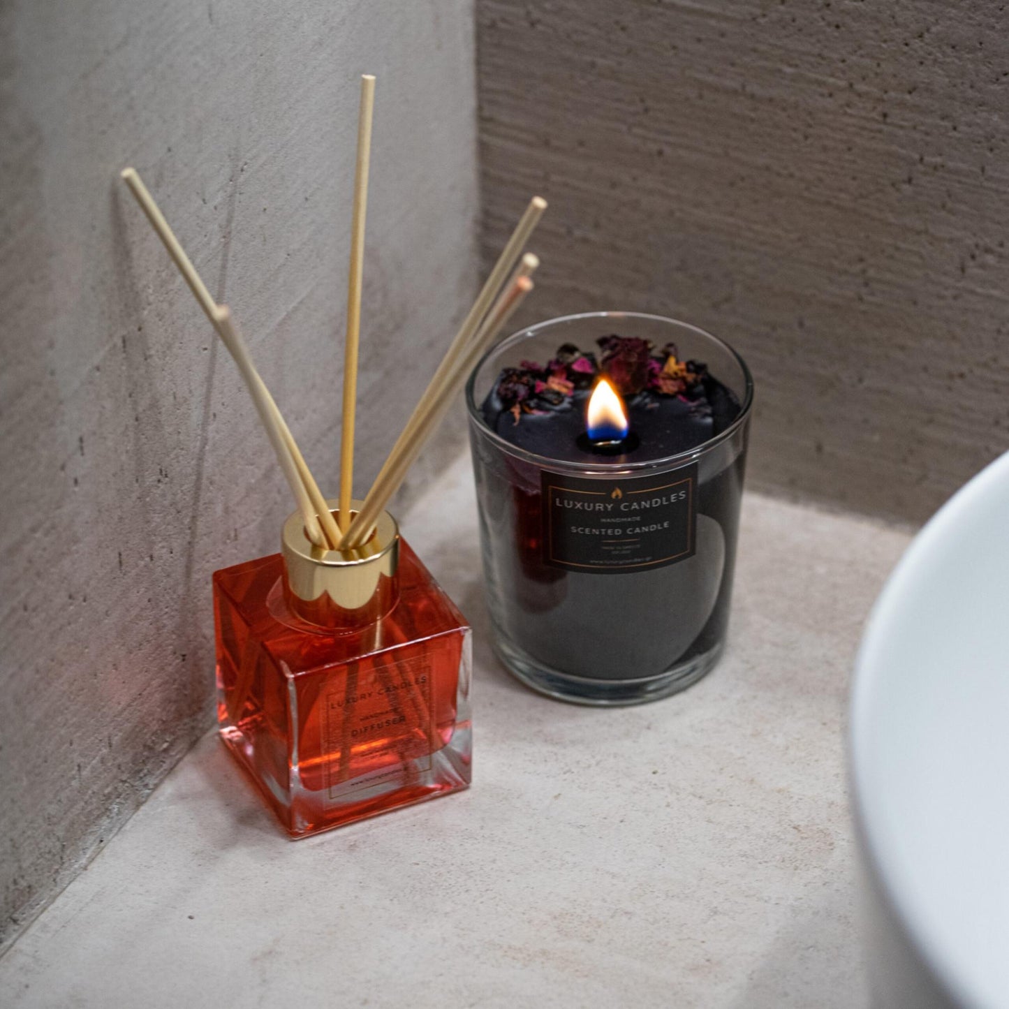 BLACK ORCHID CANDLE (incl. diffuser)